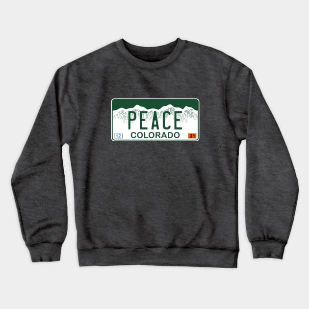 Colorado - Peace Crewneck Sweatshirt by zealology